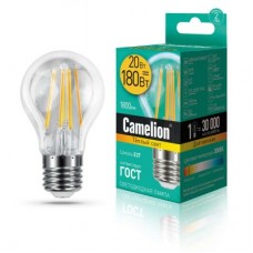 Лампа светодиодная LED20-A60-FL/830/E27 20Вт 220В Camelion 13718