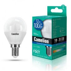 Лампа светодиодная LED12-G45/865/E14 12Вт 220В Camelion 13697