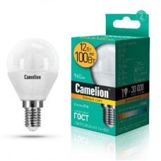 Лампа светодиодная LED12-G45/830/E14 12Вт 220В Camelion 13693