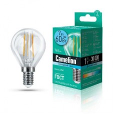 Лампа светодиодная LED7-G45-FL/845/E14 7Вт 220В Camelion 13458