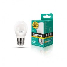 Лампа светодиодная LED10-G45/830/E27 10Вт 220В Camelion 13566