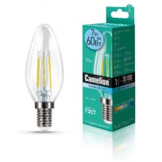 Лампа светодиодная LED7-C35-FL/845/E14 7Вт 220В Camelion 13453