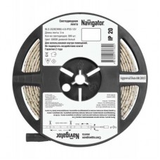 Лента светодиодная 71 762 NLS-3528CW60-4.8-IP20-12V R5 4.8Вт/м (уп.5м) Navigator 71762