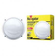 Светильник LED 94 826 NBL-R1-12-4K-WH-IP65-LED 12Вт 4000К IP65 (аналог НПП 1101 бел. круг) Navigator 94826