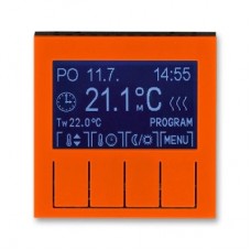 Терморегулятор Levit универсальный программируемый оранж./дым. черн. ABB 2CHH911031A4066