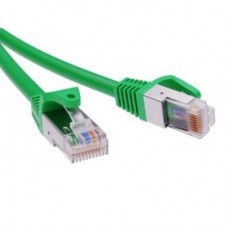 Патч-корд экранированный CAT6 F/UTP 4х2 LSZH зелёный 0.5м