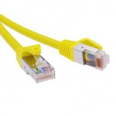 Патч-корд экранированный CAT6 F/UTP 4х2 LSZH желтый 1.5м