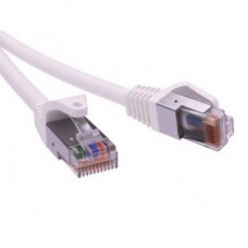 Патч-корд экранированный CAT5E F/UTP 4х2 LSZH белый 7м