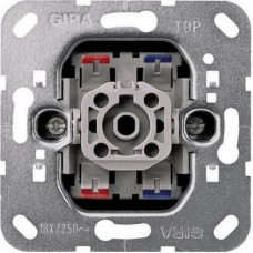 Выключатель одноклавишный двухполюсный Gira System 55 10A 250V 010200