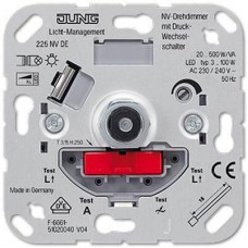Диммер поворотно-нажимной Jung 225NVDE