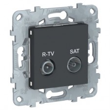 Механизм розетки R-TV/SAT UNICA NEW оконечная антрацит SchE NU545554