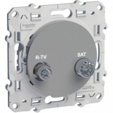 Механизм розетки СП R-TV-SAT Odace алюм. SchE S53R454